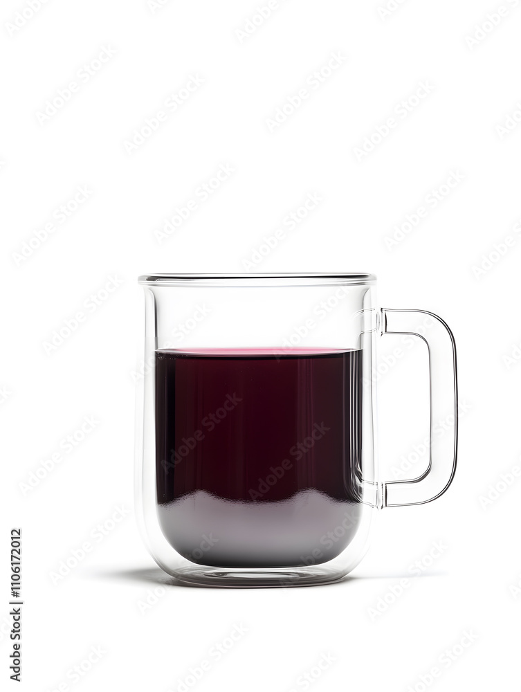 Mulled wine in mug jar drink, isolated on white background Mulled wine in mug jar drink, isolated on white background