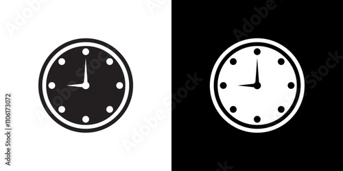 time clock watch icon simple vector symbol