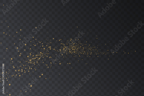Christmas background. Powder dust light white PNG. Magic shining white dust. Fine, shiny dust particles fall off slightly. Fantastic shimmer effect.