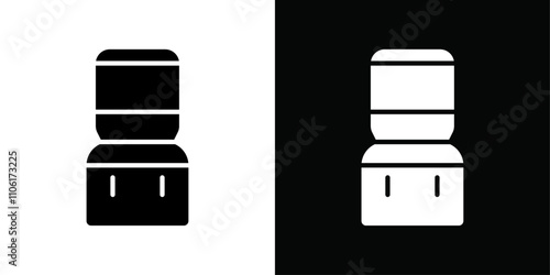 Water dispenser icon simple vector symbol
