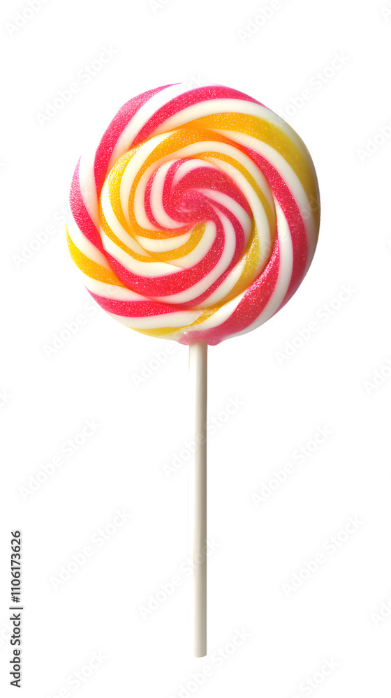 Twisting lollipop featuring spiraling isolated on transparent background Twisting lollipop featuring spiraling isolated on transparent background