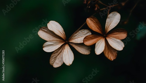 Close-up shot of exquisite dried flowers, showcasing the beauty of natural decay.