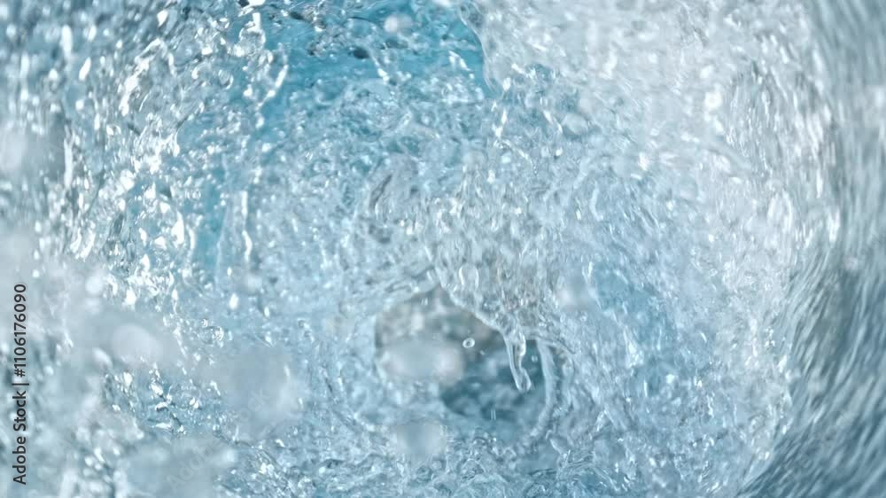 Super Slow Motion Shot of Water Whirling in Glass Bottle at 1000fps. Super Slow Motion Shot of Water Whirling in Glass Bottle at 1000fps.