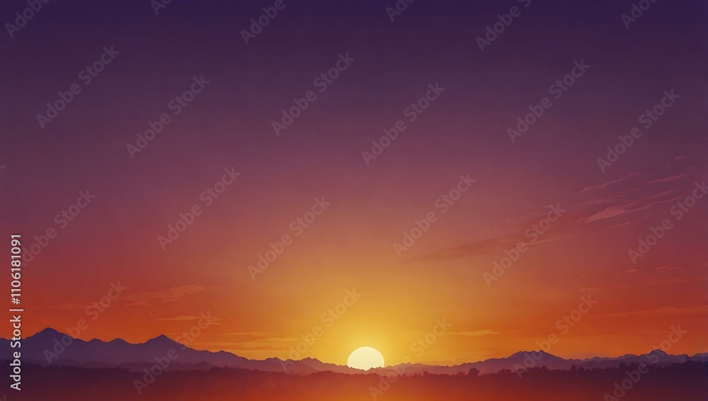 Gradient sunset background in purple and orange tones. Gradient sunset background in purple and orange tones.