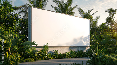 Tropical Billboard Mockup photo