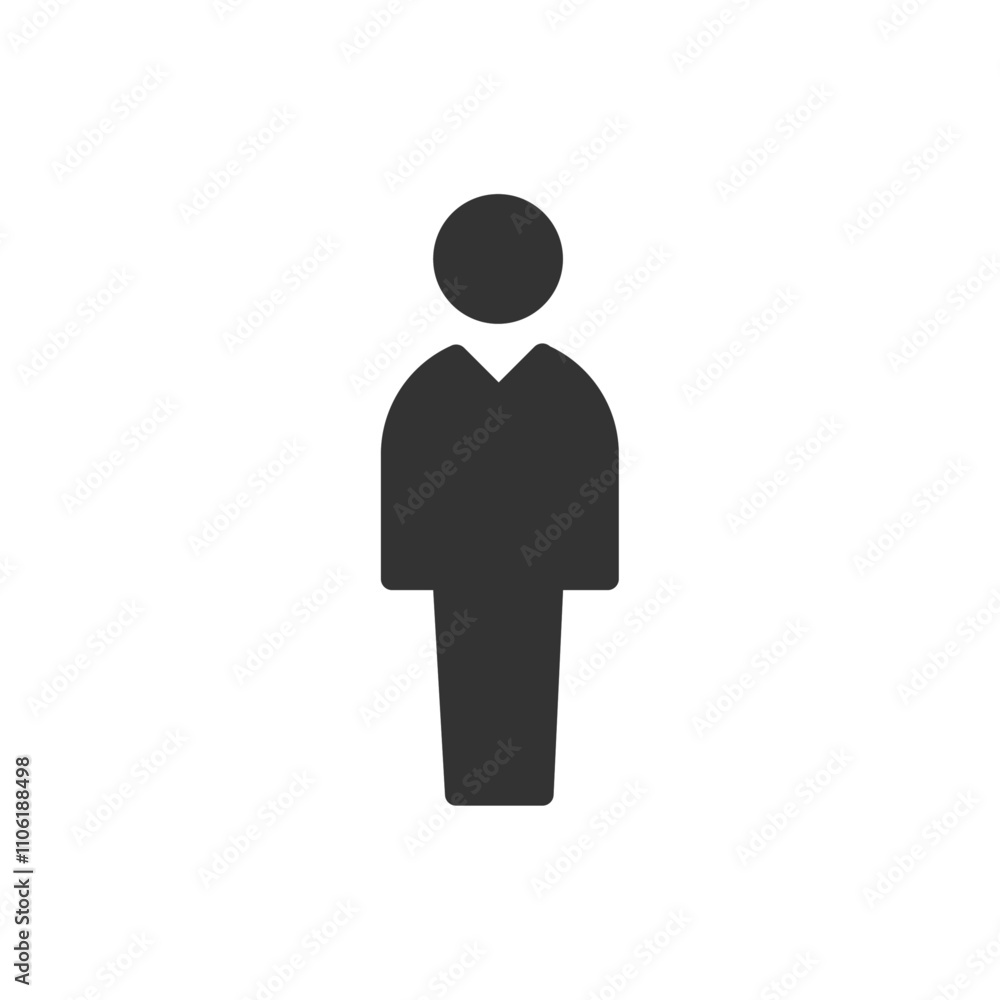 Businessman person icon simple vector symbol Businessman person icon simple vector symbol