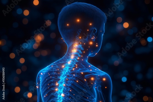 Visualization of Neural Network Pathways in Human Spine for Medical Education and Research Purposes