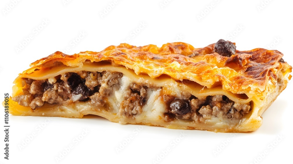 Food, Slice of Lasagna, on White Background, Photo Realistic, Wallpaper, Cover and Screen for Smartphone, PC, Laptop, 9:16 and 16:9 Format Food, Slice of Lasagna, on White Background, Photo Realistic, Wallpaper, Cover and Screen for Smartphone, PC, Laptop, 9:16 and 16:9 Format