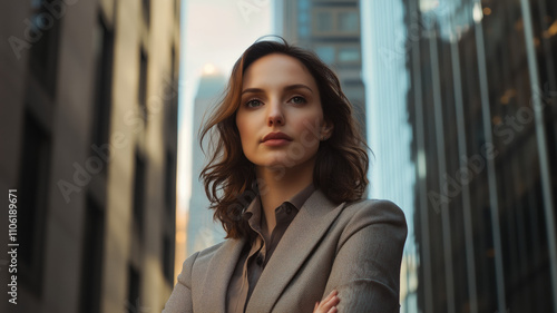 Portrait of a businesswoman in the city Free Download Portrait of a businesswoman in the city - GFXLoad