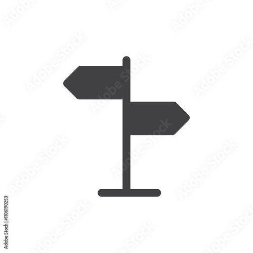 direction board icon simple vector symbol