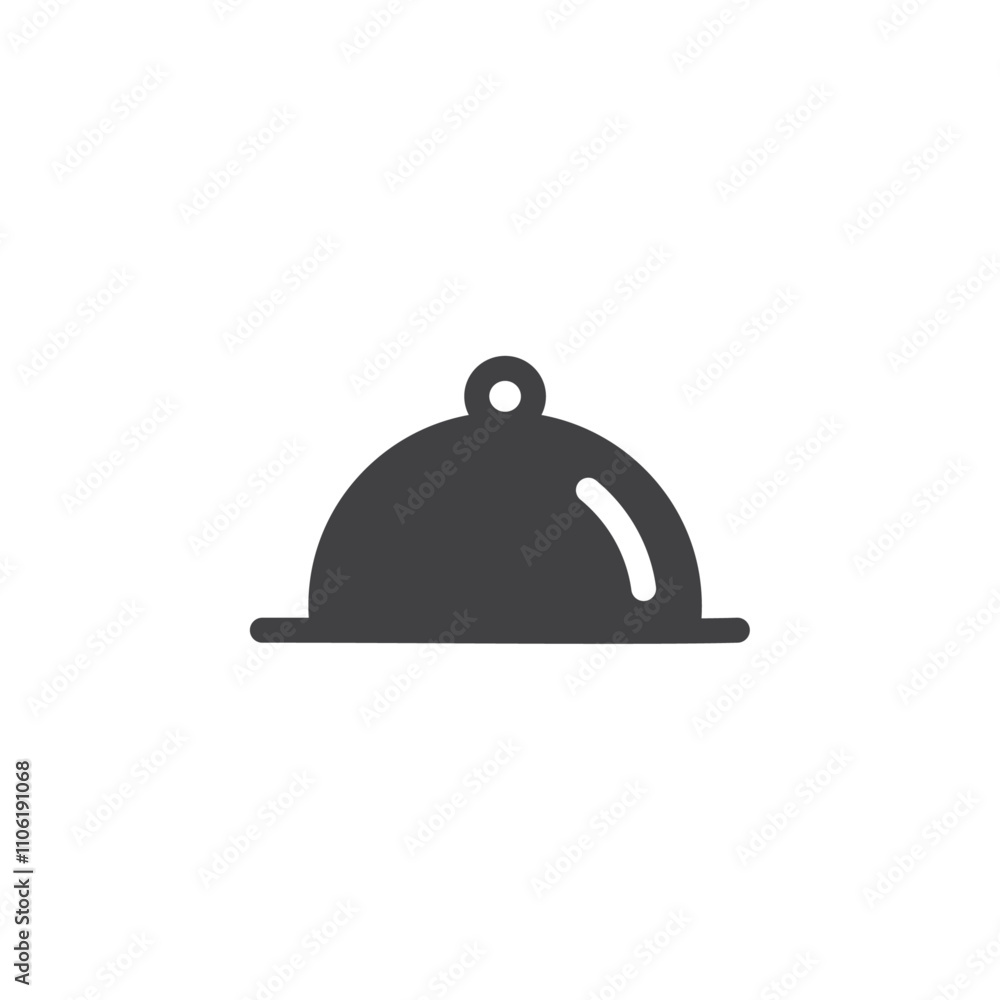 Fototapeta premium Food platter icon simple vector symbol