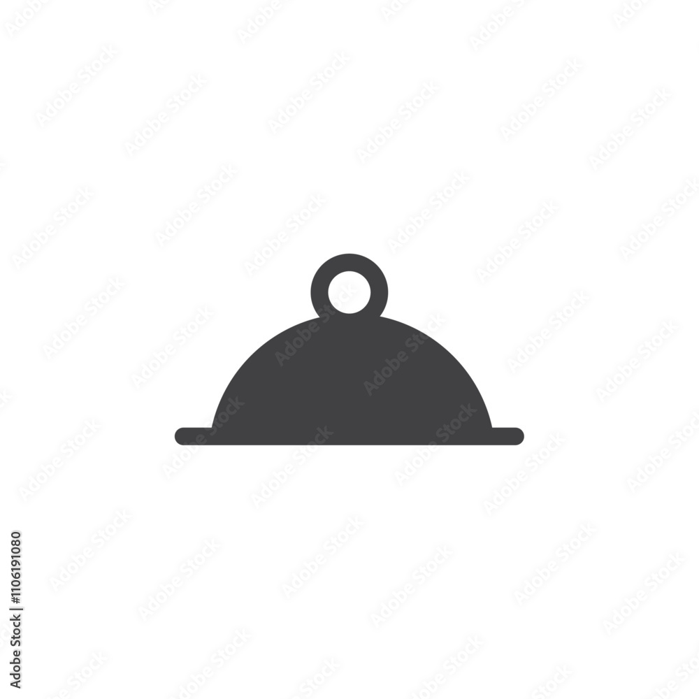 Food platter icon simple vector symbol Food platter icon simple vector symbol