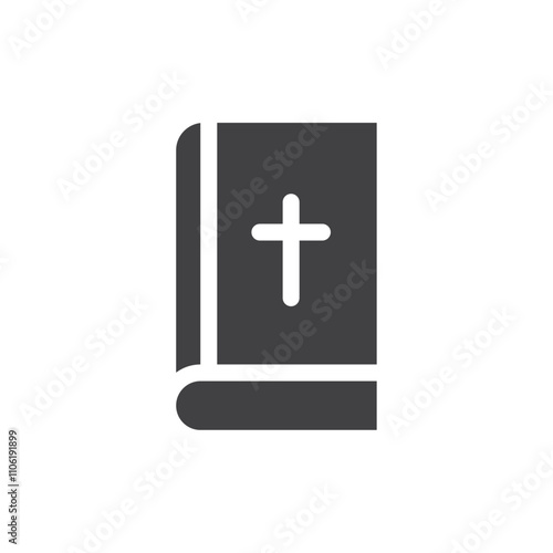 Holy bible icon simple vector symbol