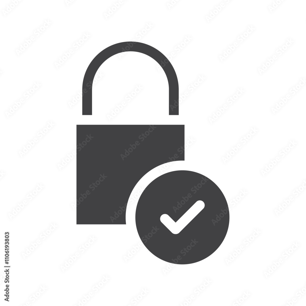 Password Safety icon simple vector symbol Password Safety icon simple vector symbol