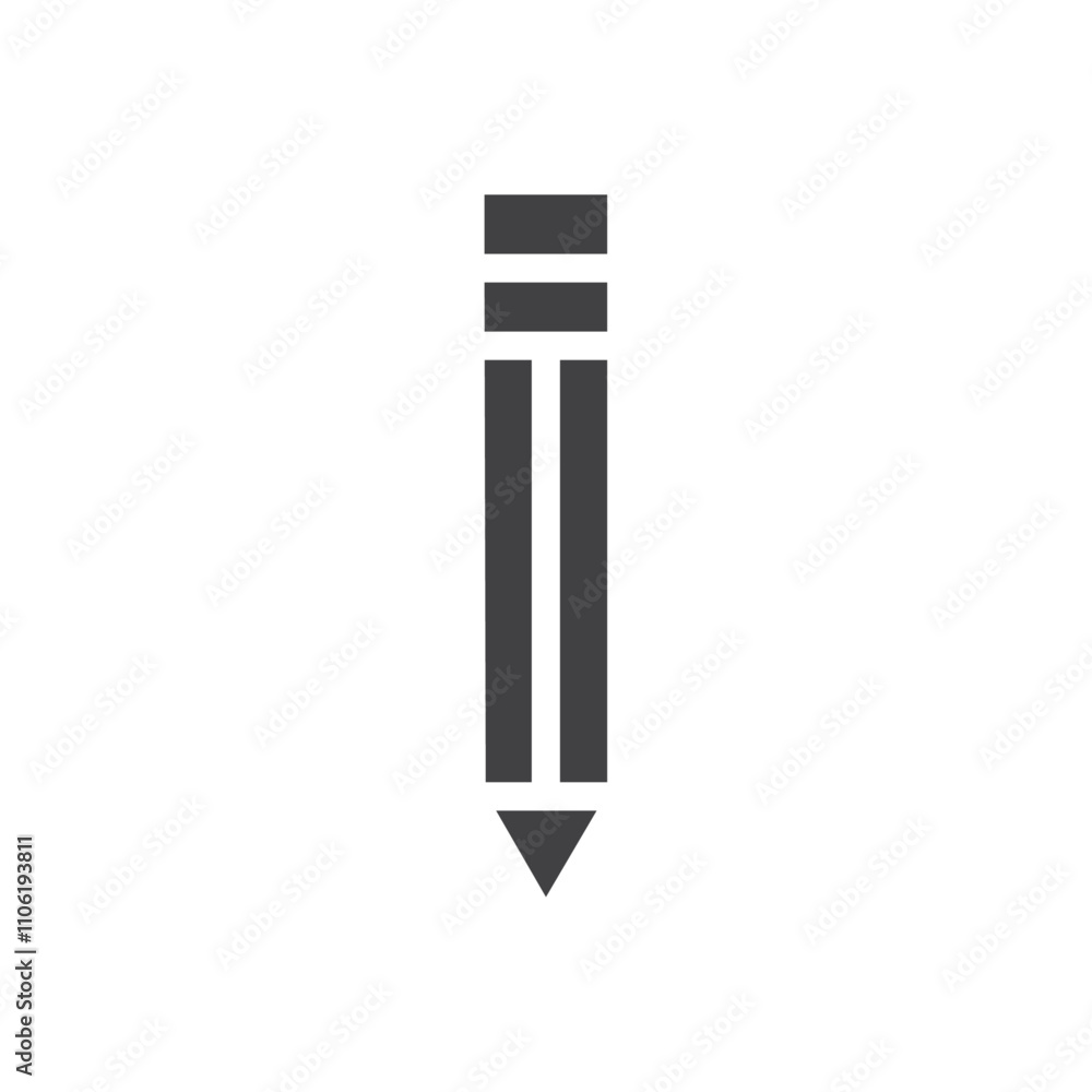 Pencil icon simple vector symbol Pencil icon simple vector symbol
