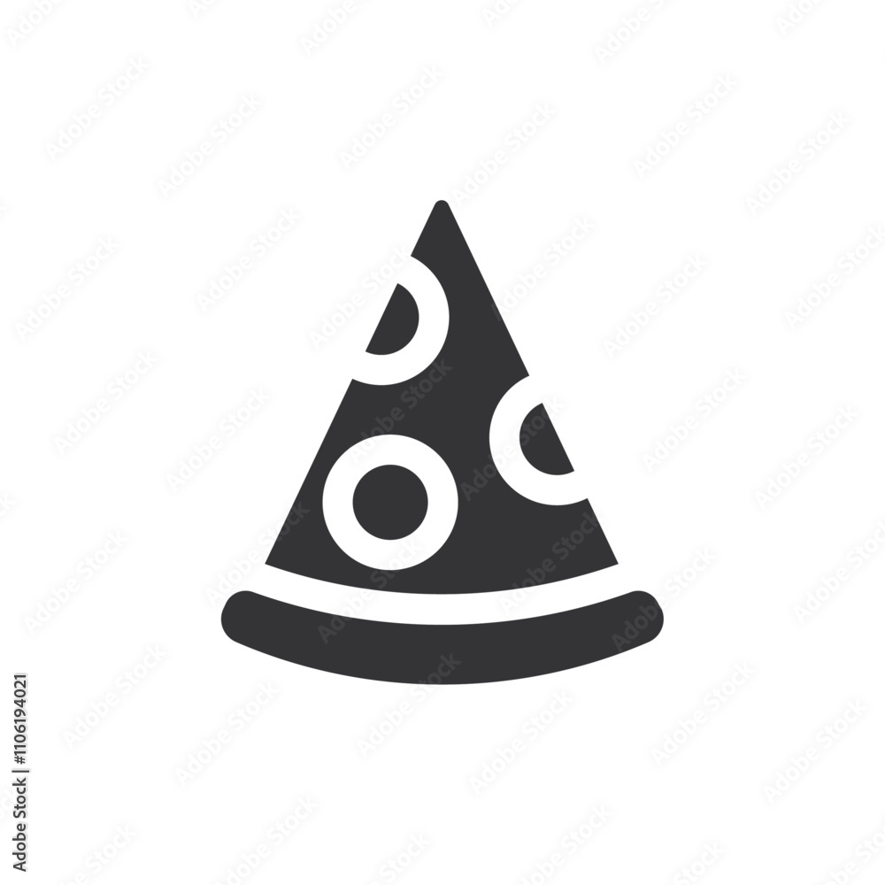 Pizza slice icon simple vector symbol Pizza slice icon simple vector symbol