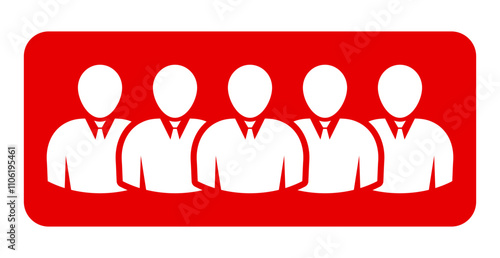 Symbol, ikona ludzi. Plik wektorowy.