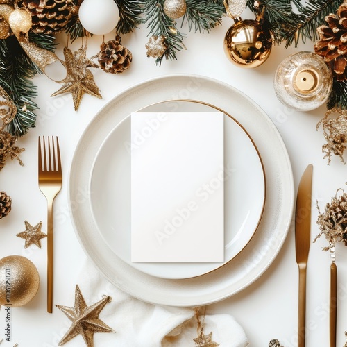 Elegant table setting for a festive celebration with decorative elements