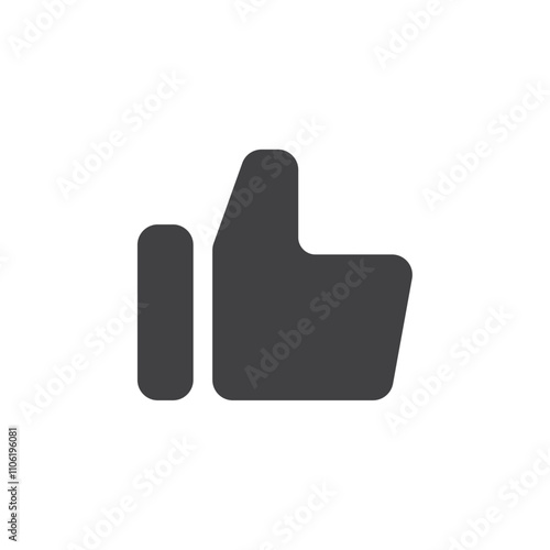 thumbs up icon simple vector symbol