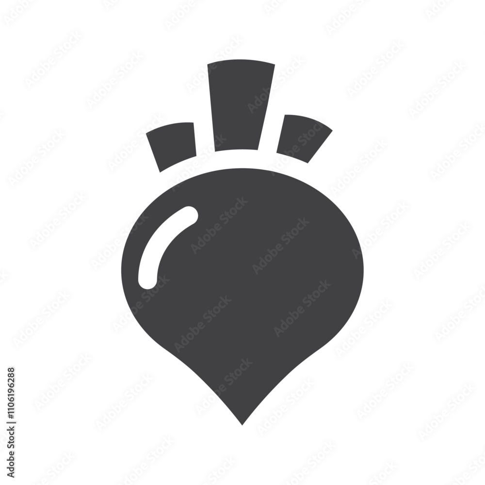 Turnip icon simple vector symbol Turnip icon simple vector symbol