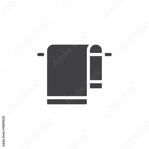 Towel icon simple vector symbol