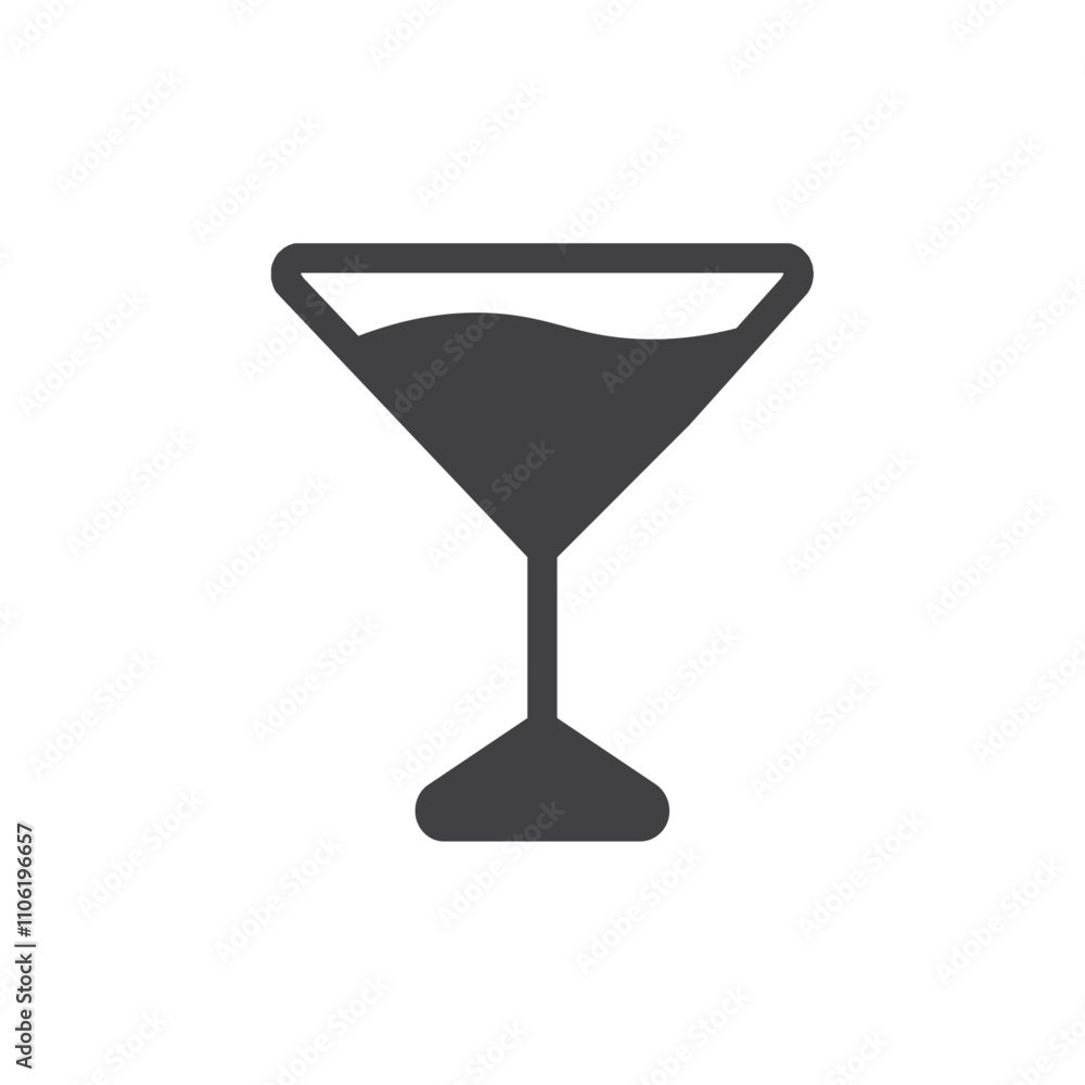 Wine glass icon simple vector symbol Wine glass icon simple vector symbol