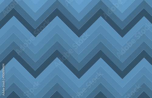 Patron geometrico en zig zag 