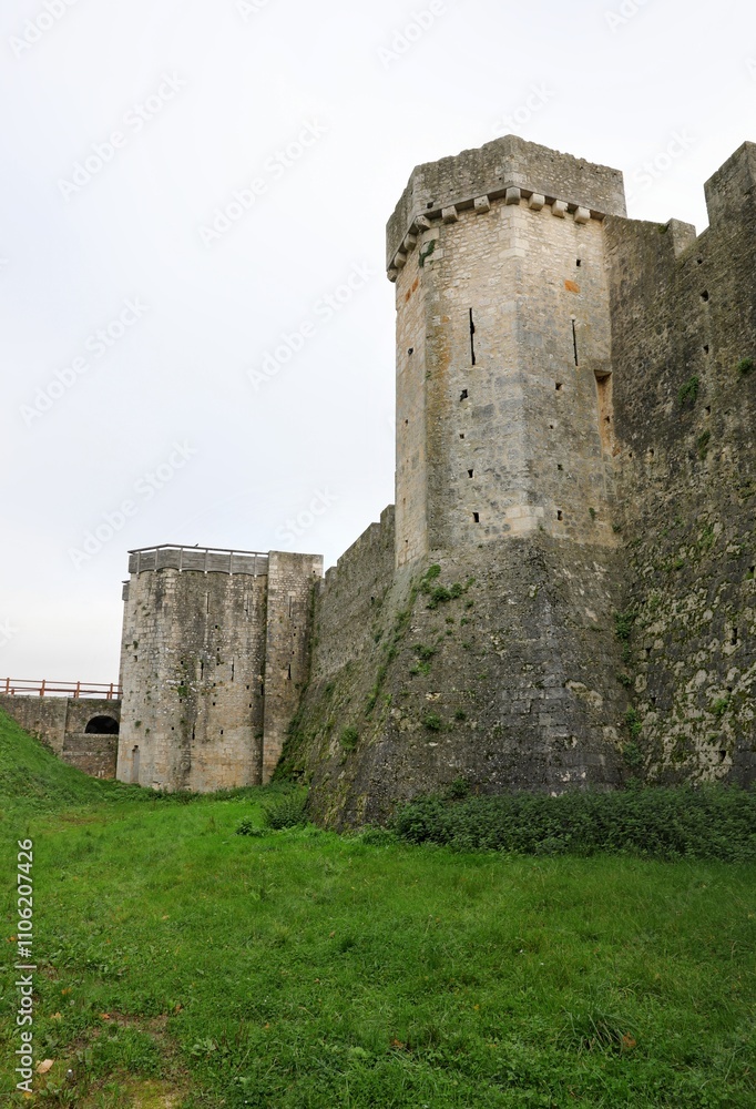 Medieval ramparts of the city of Provins in France. UNESCO World Heritage Site Medieval ramparts of the city of Provins in France. UNESCO World Heritage Site