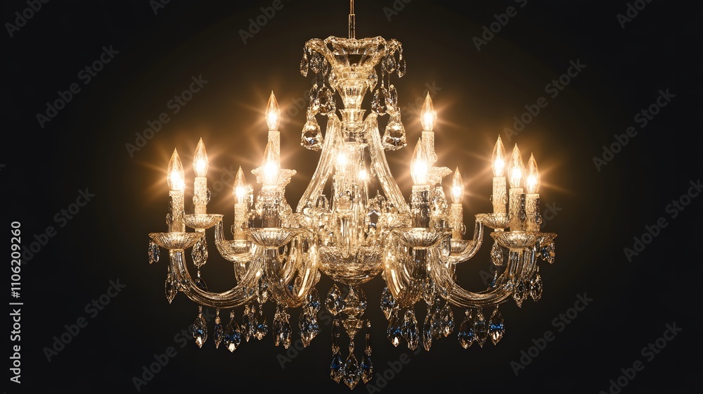 Fancy chandelier isolated on transparent background Fancy chandelier isolated on transparent background