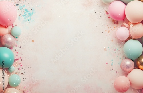 Colorful party decorations create a joyful atmosphere for celebrations and fe...