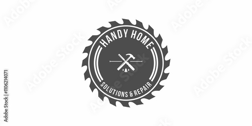 logo home furnishing icon vector