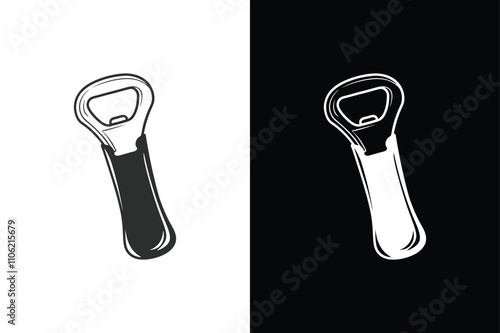 Bottle opener  icon vector on White Background Vector Art Illustration on white background.