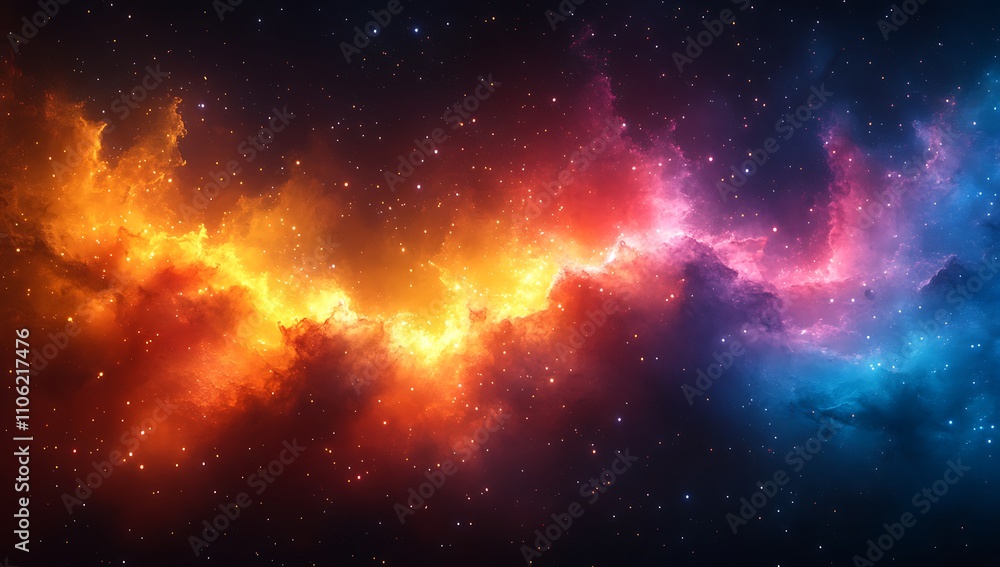 Fototapeta premium Colorful Clouds in Space.