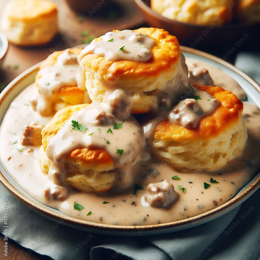 Homemade Southern Biscuits and Sausage Gravy Homemade Southern Biscuits and Sausage Gravy