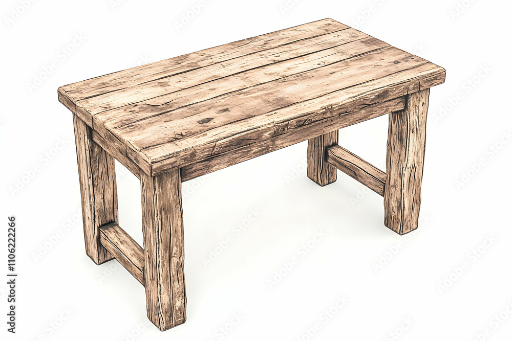 Rustic Wooden Table with Natural Finish Ideal for Minimalist Interior Design and Home Decor Enhancements Rustic Wooden Table with Natural Finish Ideal for Minimalist Interior Design and Home Decor Enhancements