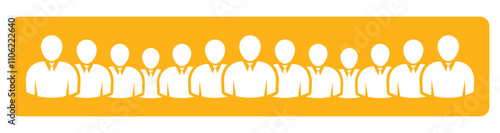 Symbol, ikona ludzi. Plik wektorowy.