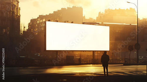 Urban Sunset, Blank Billboard