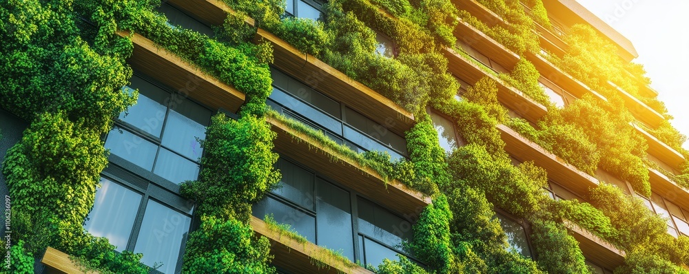 Green Building Sustainable Architecture with Living Wall, Sustainable Design, Urban Greenery Green Building Sustainable Architecture with Living Wall, Sustainable Design, Urban Greenery