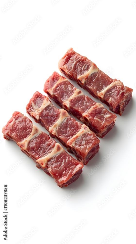 Food, Meat, Bones, Steamed Ribs, on White Background, Photo Realistic, Wallpaper, Cover and Screen for Smartphone, PC, Laptop, 9:16 and 16:9 Format Food, Meat, Bones, Steamed Ribs, on White Background, Photo Realistic, Wallpaper, Cover and Screen for Smartphone, PC, Laptop, 9:16 and 16:9 Format