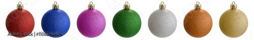 Christmas Ball, Glitter, Christmas Ornament, Holiday decoration, transparent background, 3d