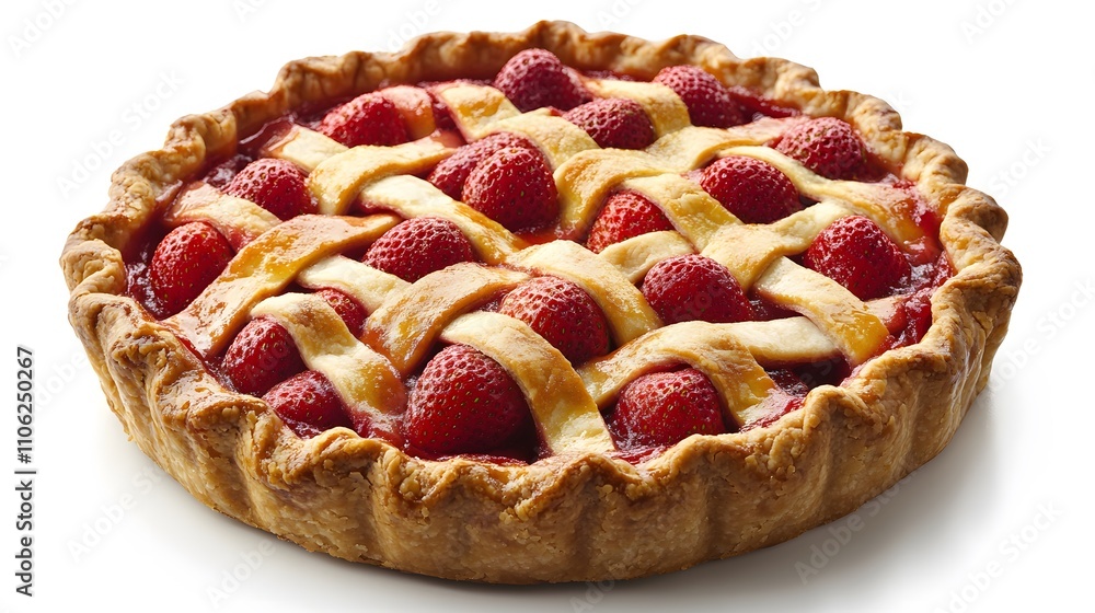 Food, Strawberry Pie, on White Background, Photo Realistic, Wallpaper, Cover and Screen for Smartphone, PC, Laptop, 9:16 and 16:9 Format Food, Strawberry Pie, on White Background, Photo Realistic, Wallpaper, Cover and Screen for Smartphone, PC, Laptop, 9:16 and 16:9 Format