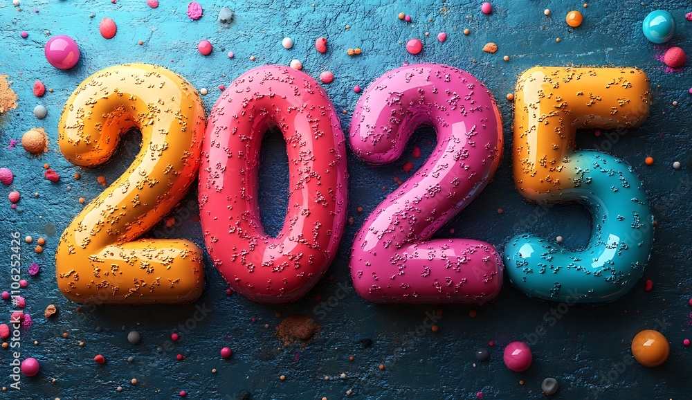 Colorful New Year 2025 Numbers with Fun Sprinkles
Colorful New Year 2025 Numbers with Fun Sprinkles