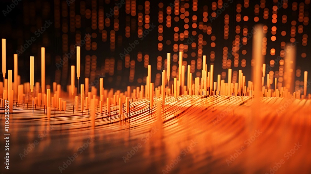 Abstract Night Fountain Water Show with Candlelight Reflections in a City Glow Abstract Night Fountain Water Show with Candlelight Reflections in a City Glow