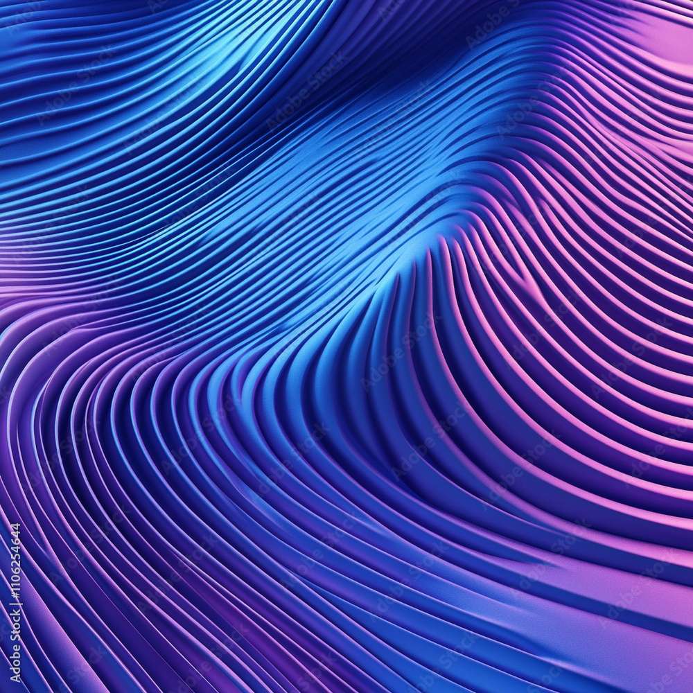 Colorful abstract waves with intricate lines in a dark background Colorful abstract waves with intricate lines in a dark background