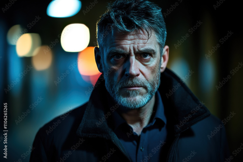 Portrait of a handsome senior man with grey beard and mustache Portrait of a handsome senior man with grey beard and mustache
