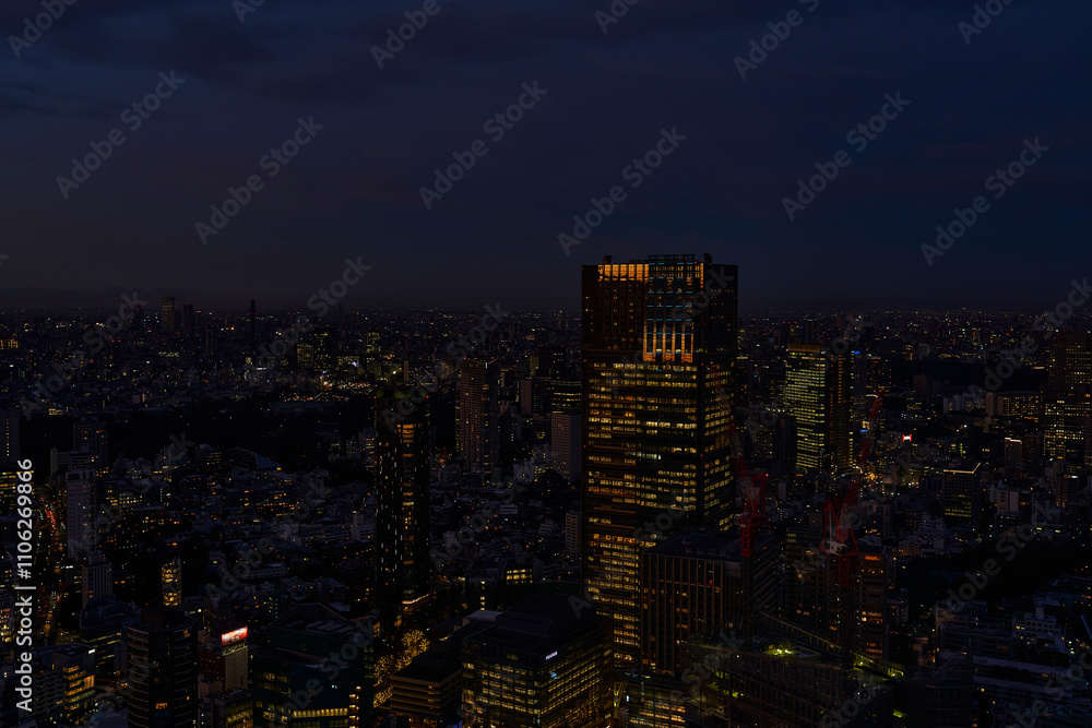 Fototapeta premium 光が織りなす都市_01 