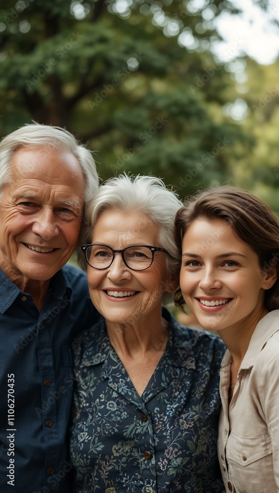 Intergenerational family connection. Intergenerational family connection.