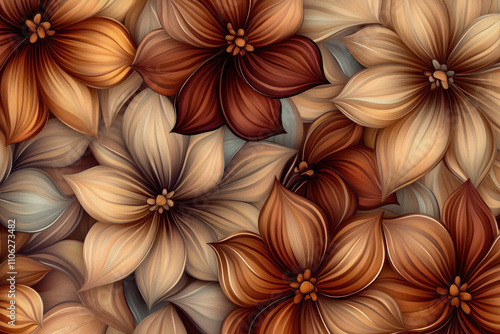 Warm Toned Floral Pattern