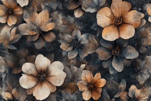 Warm Toned Floral Pattern