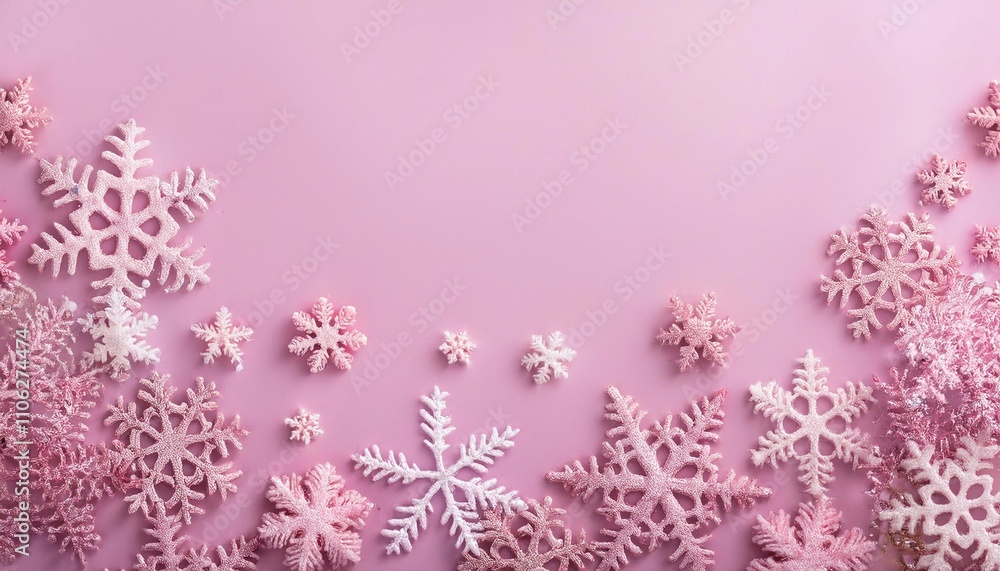 crystal snowflakes on christmas background with space for text crystal snowflakes on christmas background with space for text